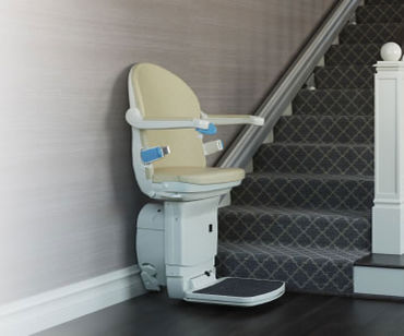 Straight stairlift in the home