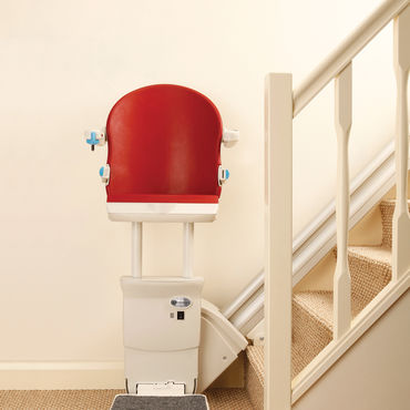 Straight stairlift in the home