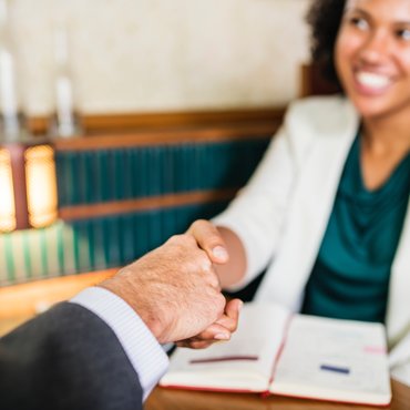 Handshaking over financing a stairlift