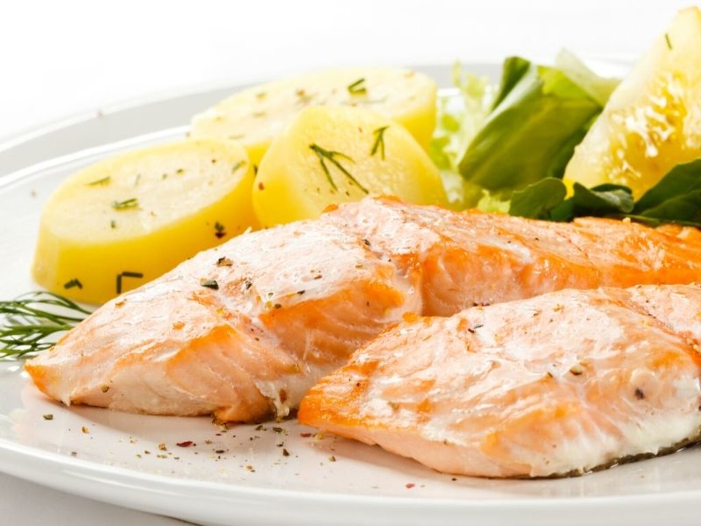 Salmon and potatoes