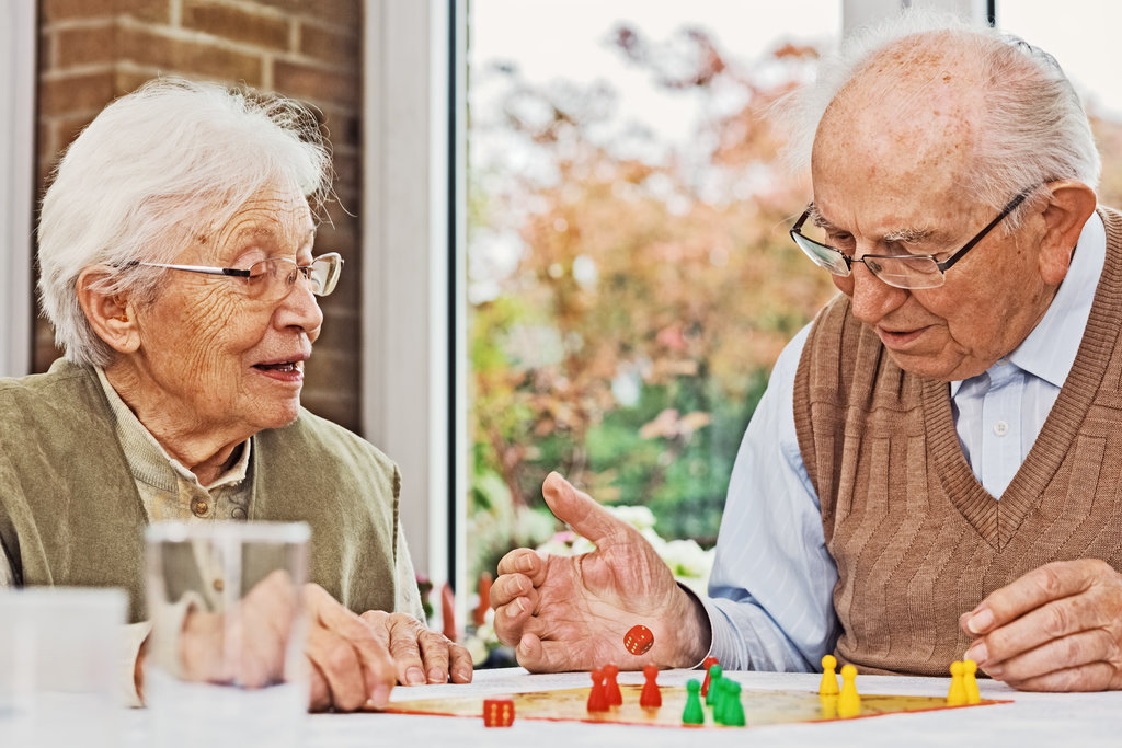 Couple playing games