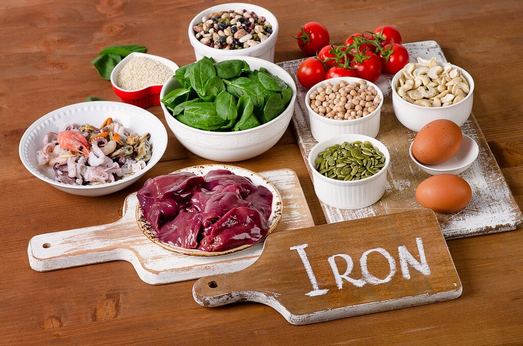 Food with iron