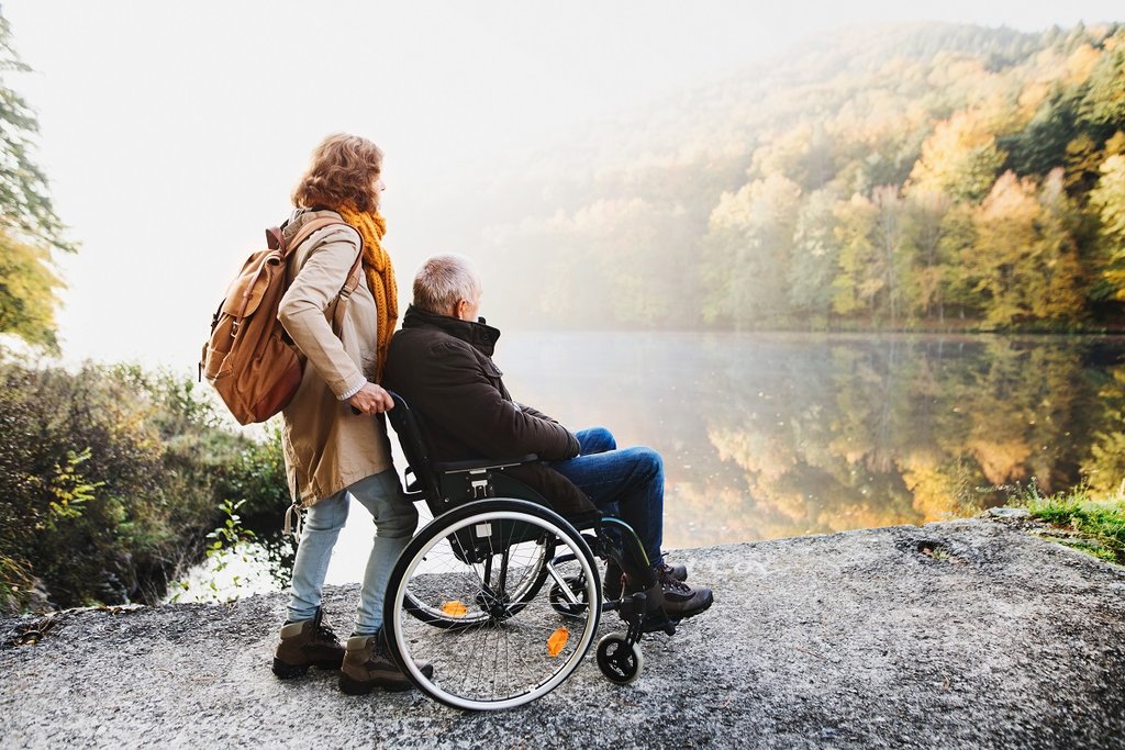 Man in a wheelchair