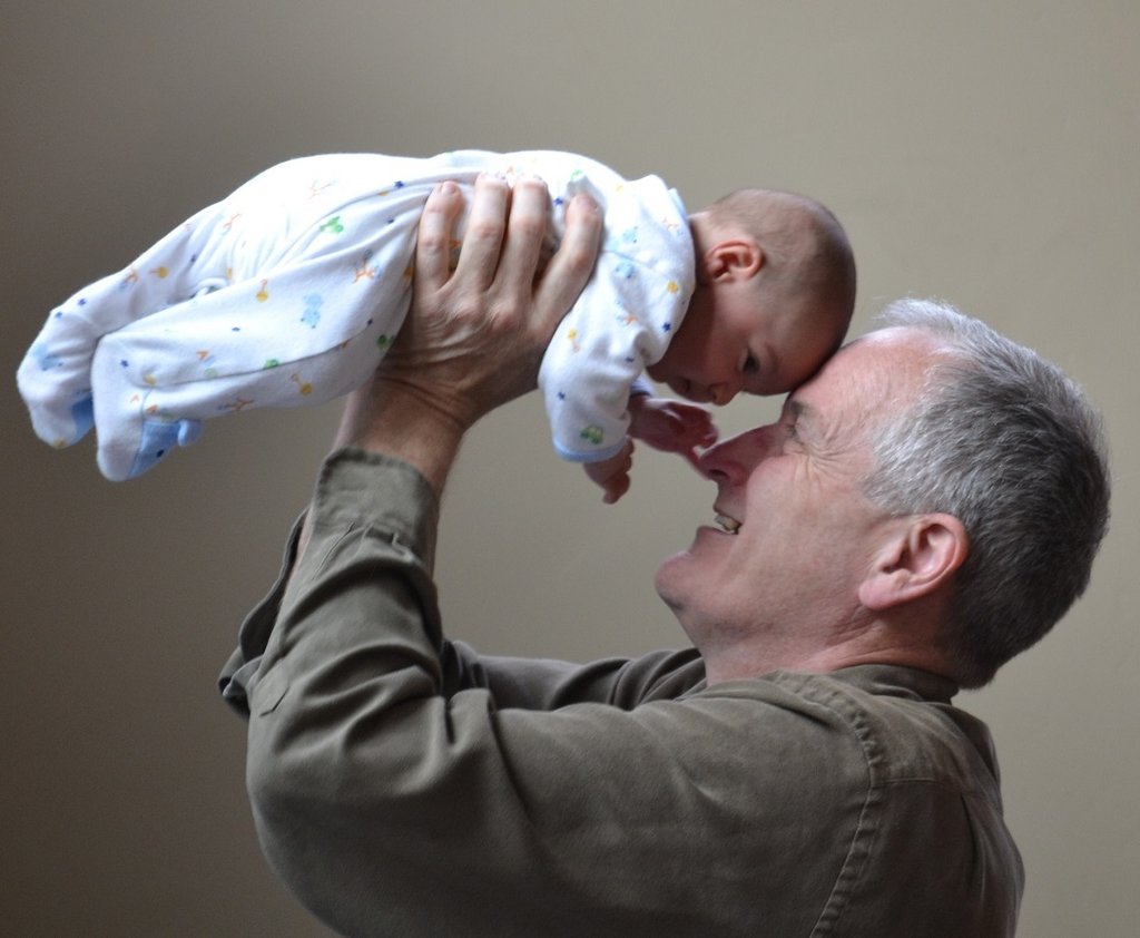 granddad with baby