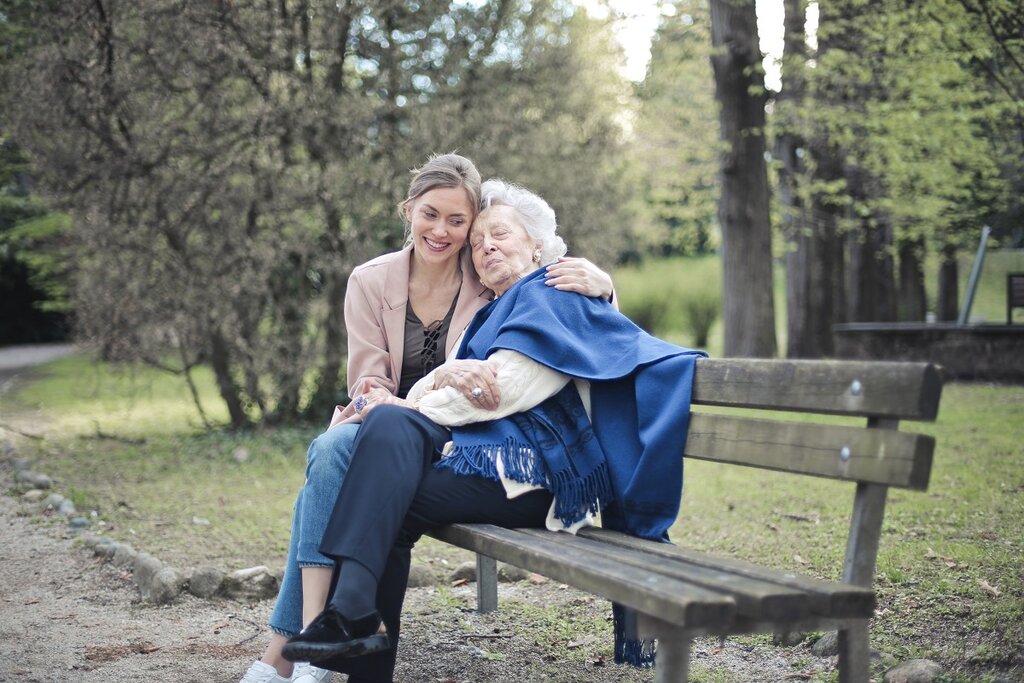 Daughter and mother