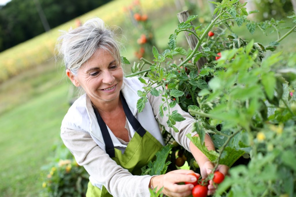 Woman gardening