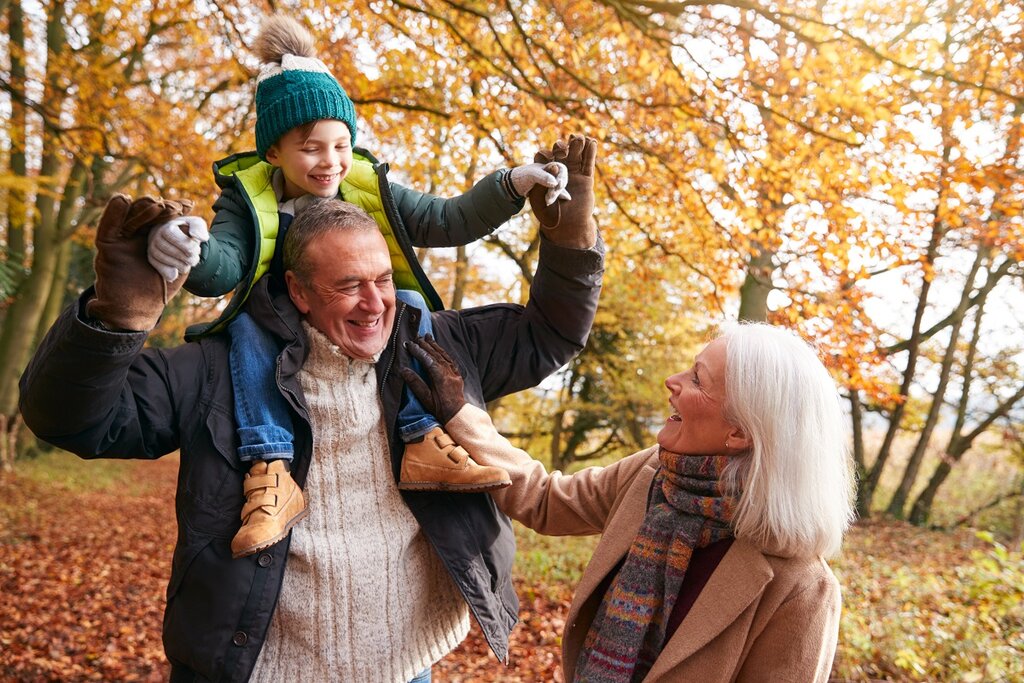 Grandparents and grandchild